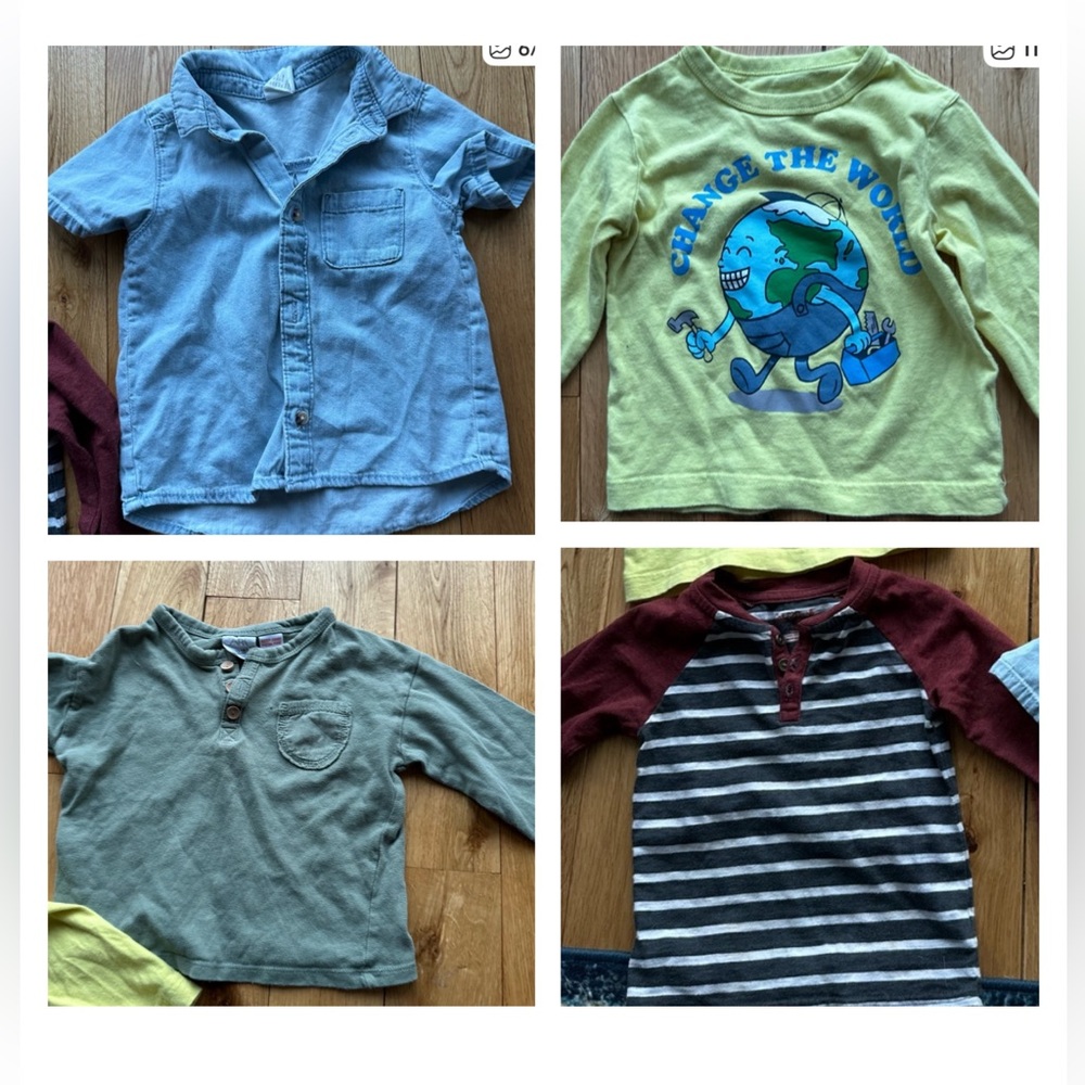 Zara Kids Long Sleeve Shirt 12-18 Month Collection - Toddler Boy Baby Gap H&M